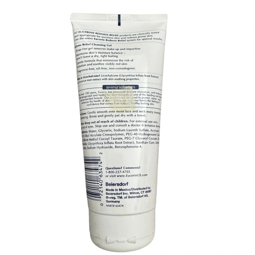 Eucerin Redness Relief Cleansing Gel 6.8 fl oz